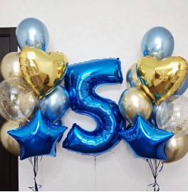 Воздушные шарики на 5 лет для мальчика